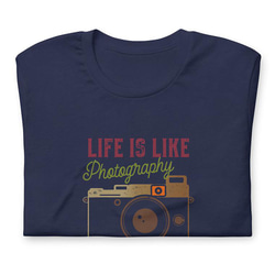 ユニセックスTシャツ【Life is like Photography】カメラモチーフ メンズ・レディース対応 10枚目の画像