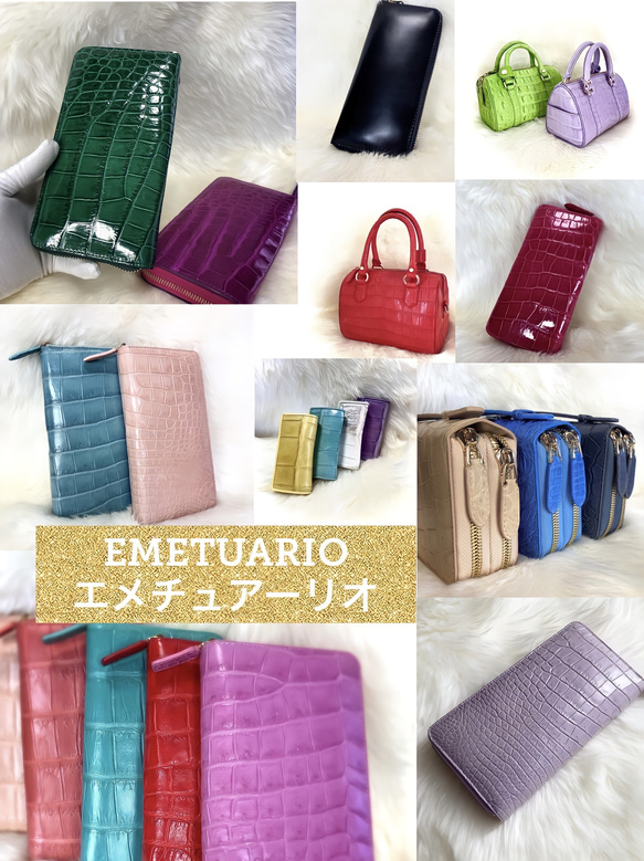 クロコダイル長財布/一枚革/マット/貴重/高品質/レア/オープンタイプ 10枚目の画像