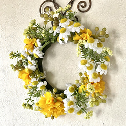 虹の橋の花冠 いつかまた会えるあの子へ 虹の橋のひざし イエロー お供えの花冠 お悔やみの花冠 リース ギフト 16枚目の画像