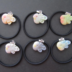 【オーダー】鳥ヘアゴム【和菓子風】 1枚目の画像