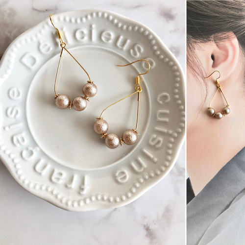 サージカルステンレス 316L コットンパール ゆらゆら 揺れる キラキラ