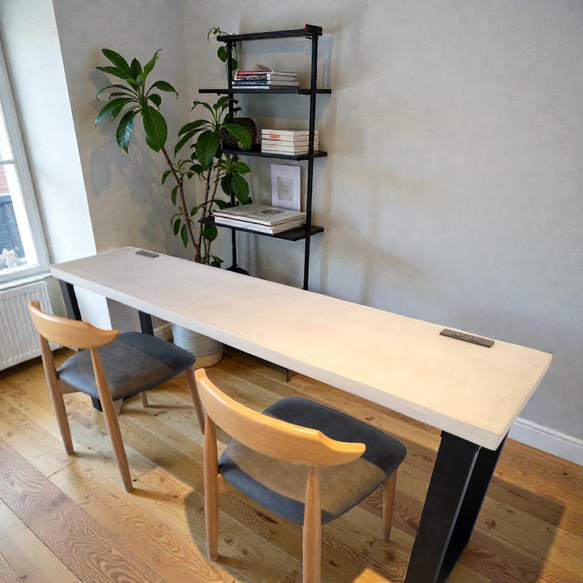 モルタル×アイアン デスク 机・デスク tumugu-kobo 通販 13642507