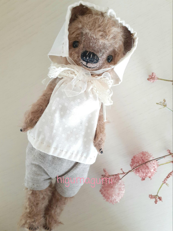 おしゃれひぐまちゃん】テディベア ぬいぐるみ ぬいぐるみ ひ