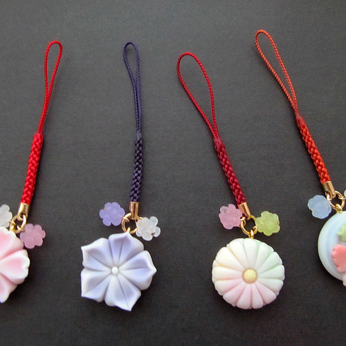 オーダー】金平糖根付【和菓子風】 携帯ストラップ 十里百 通販