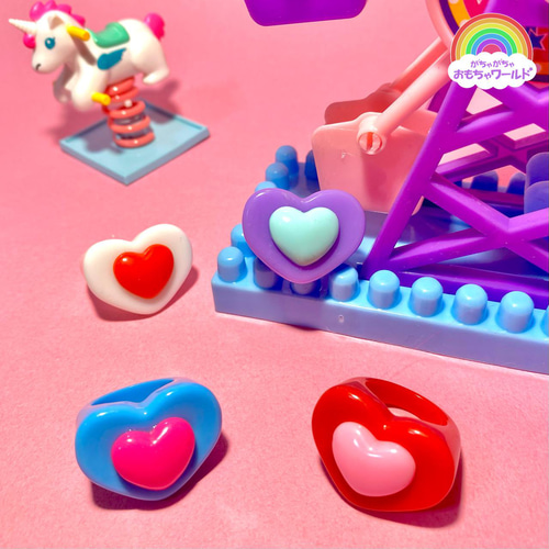 ドキドキハートリング 指輪・リング がちゃがちゃおもちゃワールド
