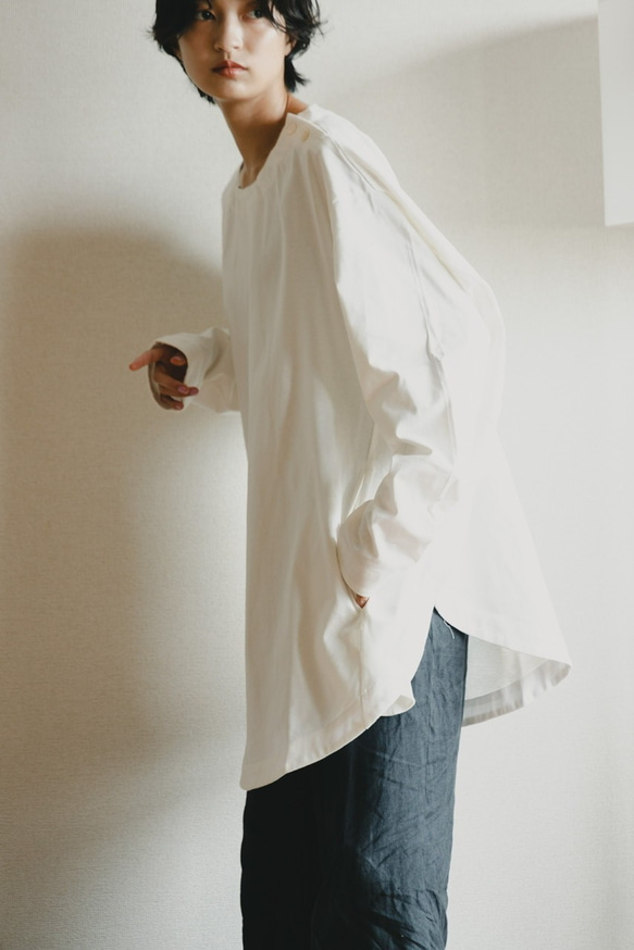 『円環カットソー・長袖』2021Ｖｅｒ．プレーティング天竺 