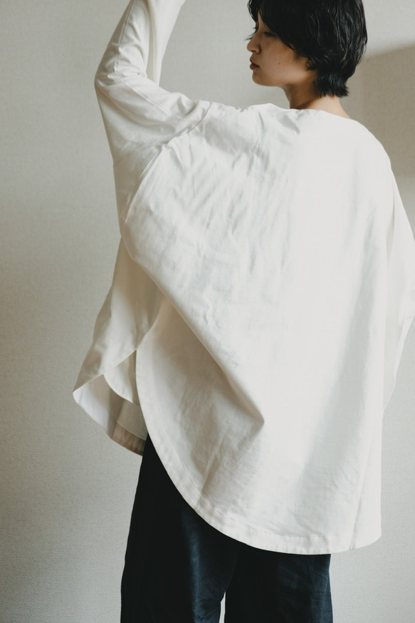 『円環カットソー・長袖』2021Ｖｅｒ．プレーティング天竺 