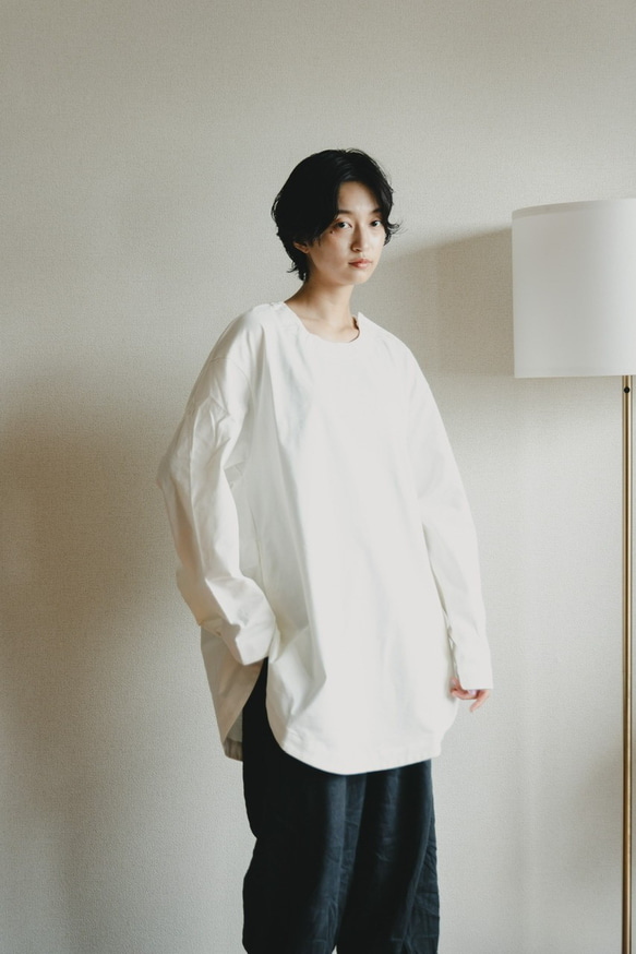 『円環カットソー・長袖』2021Ｖｅｒ．プレーティング天竺 