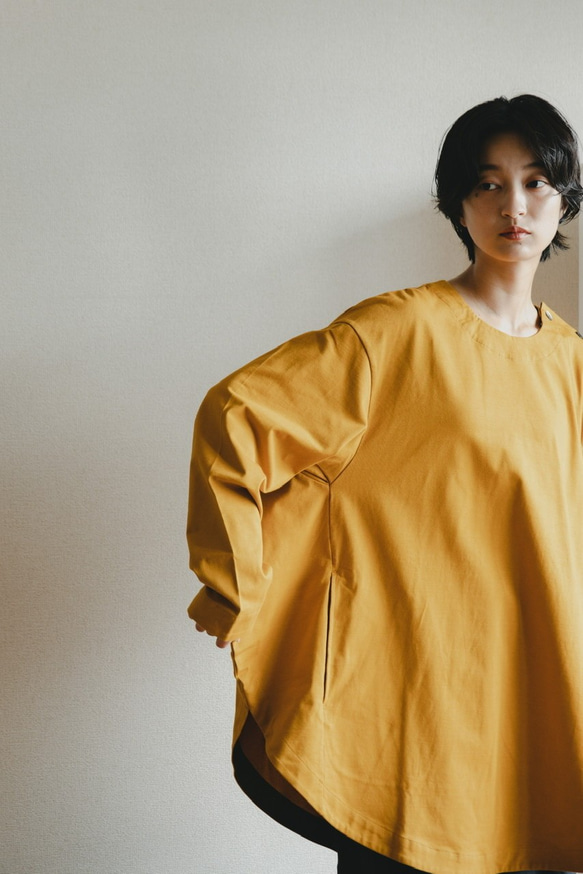 『円環カットソー・長袖』2021Ｖｅｒ．プレーティング天竺 