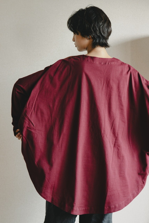 『円環カットソー・長袖』2021Ｖｅｒ．プレーティング天竺 