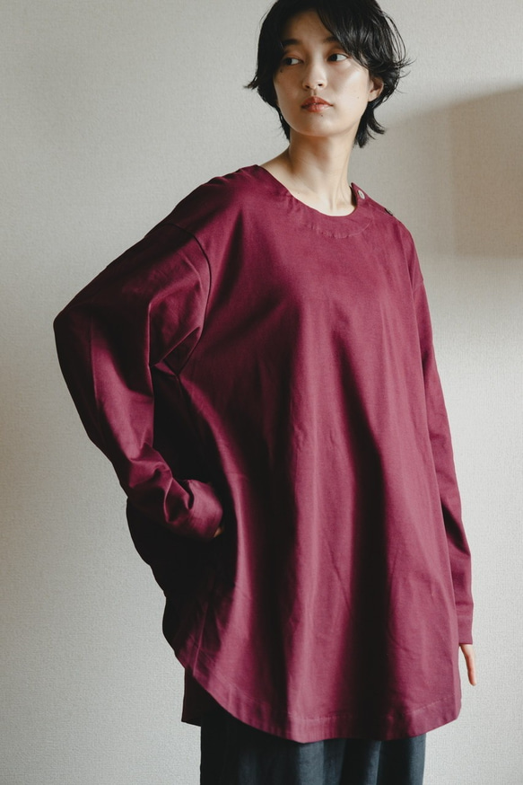 『円環カットソー・長袖』2021Ｖｅｒ．プレーティング天竺 