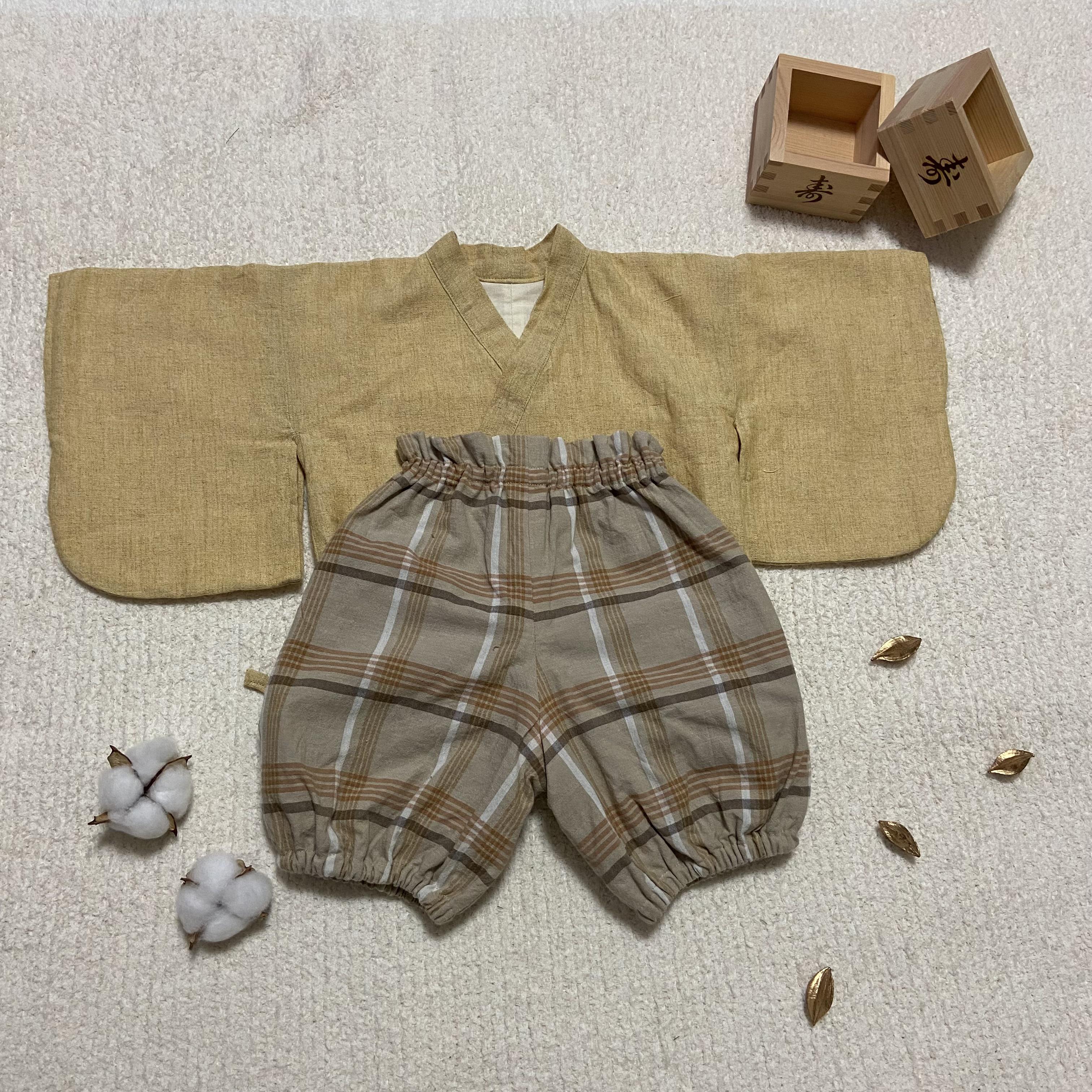 シンプル ベビー袴 60-70cm