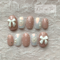 ちゅるんブラウンネイル ネイルチップ（つけ爪） Nail room Tie 通販
