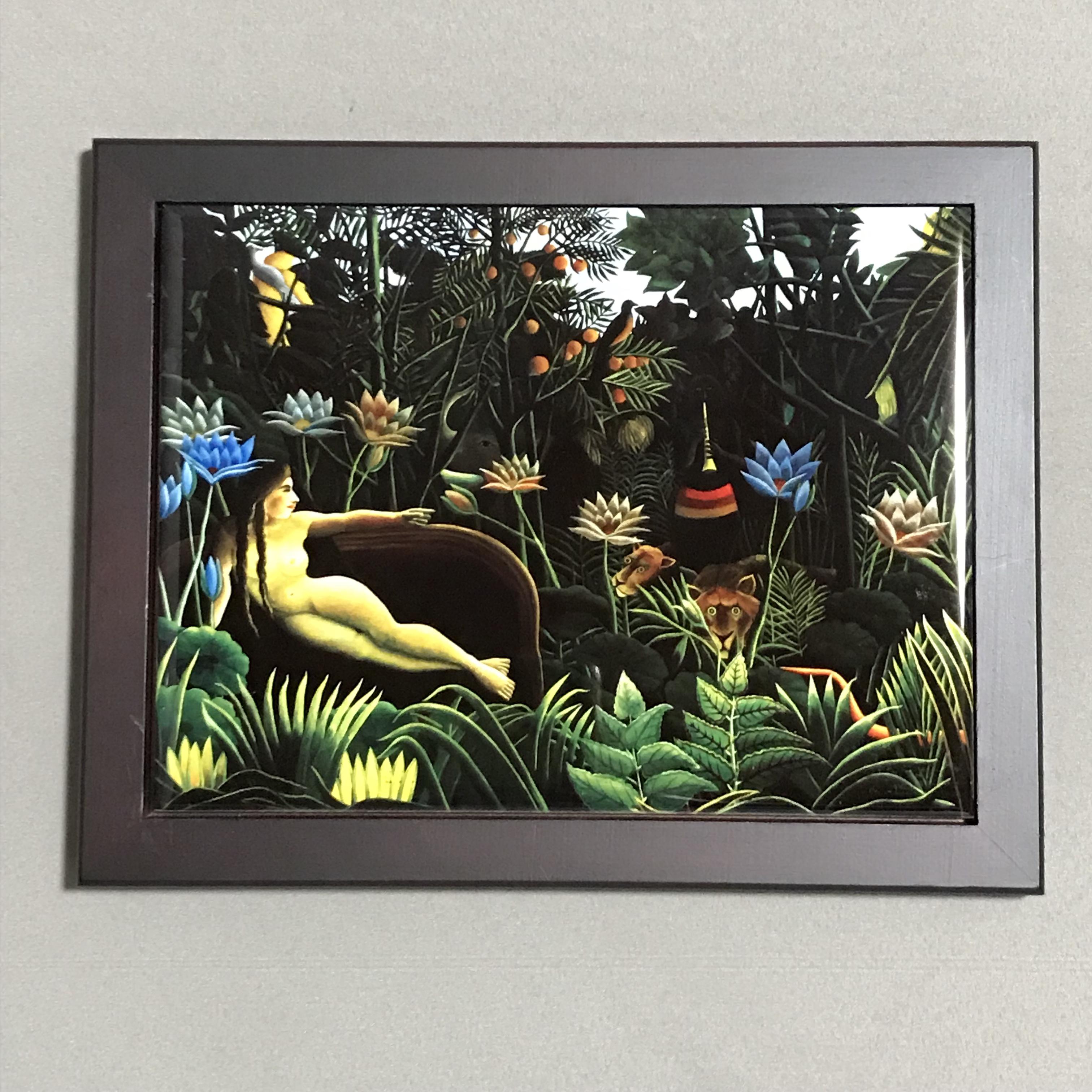 アンリ・ルソー 夢 フォトタイル木製フレーム付き 絵画 chaya