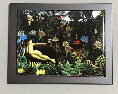 アンリ・ルソー、カーニバルの夕べ、希少画集画、新品額装付