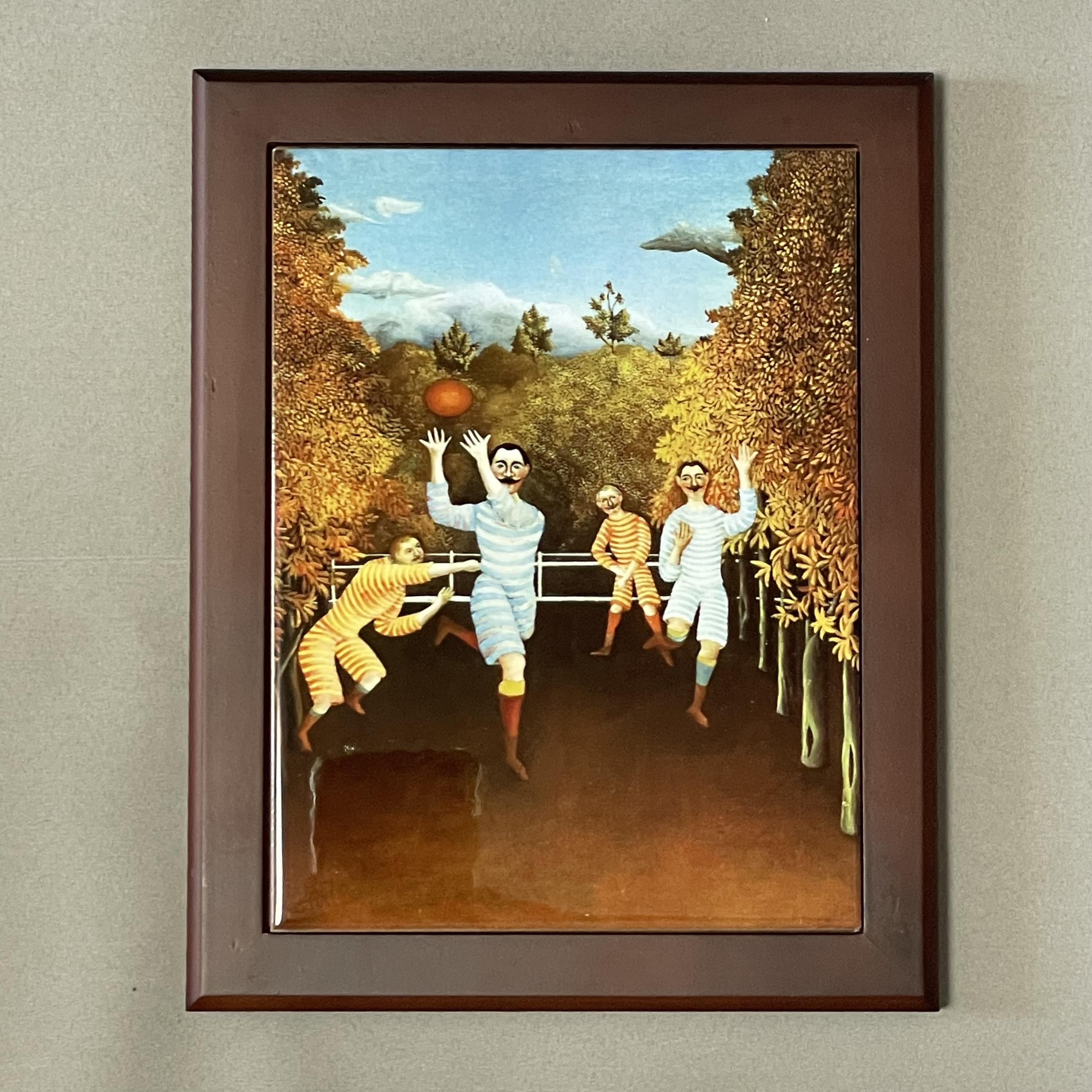 アンリ・ルソー、釣りをする人々、希少な画集画、新品額装付