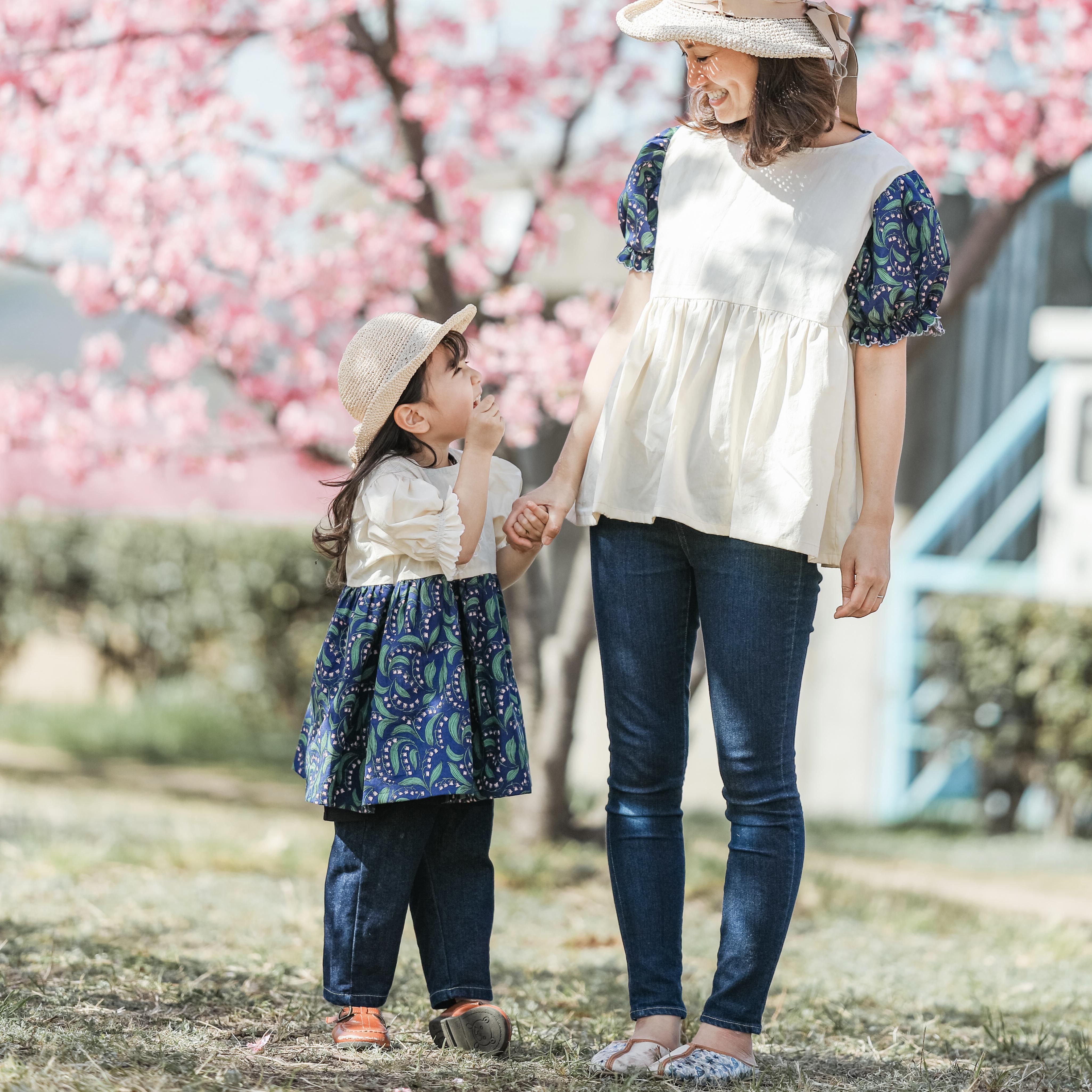 【2026年3月まで】特集掲載/ママと私のお揃い2点セット/すずらんブラウスとワンピース/お出かけ/春/