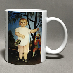 アンリ・ルソー  子供と操り人形（赤ん坊のお祝い）マグカップ 1枚目の画像
