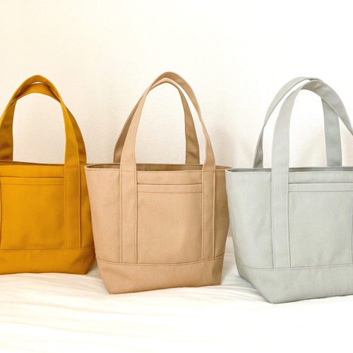 新品　ランチバッグ　帆布　ミニトート  イエローシャワー ランチバッグにも｜多機能ミニトート｜コンパクトトート｜5種のカラー