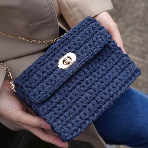 ミニショルダーバッグ かぎ針編み チェーンバッグ ミニバッグ