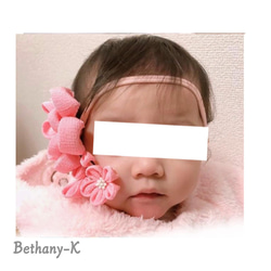 着画頂きました꒰* ॢꈍ◡ꈍ ॢ꒱.*˚‧✴︎BETHANY- K ✴︎ 【ベサニK製作所】つまみ細工&ちりめんリボン✴ 3枚目の画像