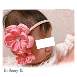 着画頂きました꒰* ॢꈍ◡ꈍ ॢ꒱.*˚‧✴︎BETHANY- K ✴︎ 【ベサニK製作所】つまみ細工&ちりめんリボン✴ 1枚目の画像