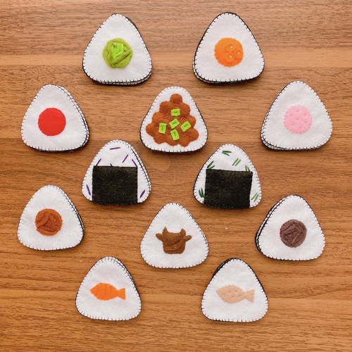フェルトままごと おにぎり絵合わせ☺︎ おもちゃ・人形 m.handmade