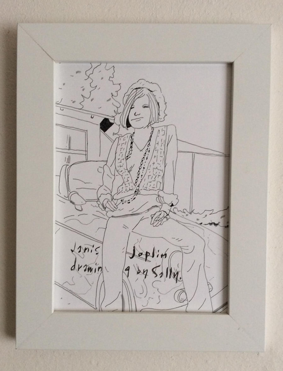 油絵原画　Janis Joplin 油絵原画 Janis Joplin Janis Joplin fine art print