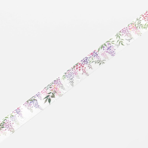 BGM  マスキングテープ   余白   flower BGM (全4種) SP 余白 20mm マスキングテープ / 花柄 箔押し