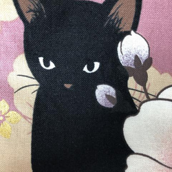 【SALE】猫  立体 マスク  内側Wガーゼ (1359)　可愛い 綿100  ねこ 2枚目の画像