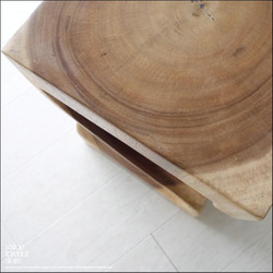 無垢材 ウェーブスツールWNA イス 天然木 椅子 ベンチ 木製スツール ナチュラル 天然木 モンキーポッド 9枚目の画像
