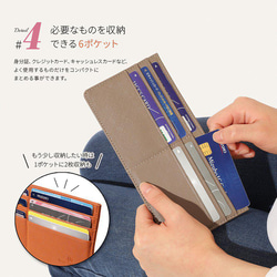 【薄くて軽いスマート財布】レザー極薄長財布 フラグメントケース / SW2 ロイヤルブラック 8枚目の画像