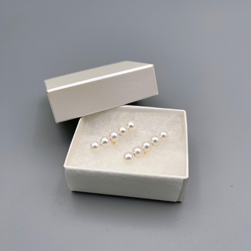 あこや5連パール×K18ピアス ピアス（スタッド・一粒） L'ouest