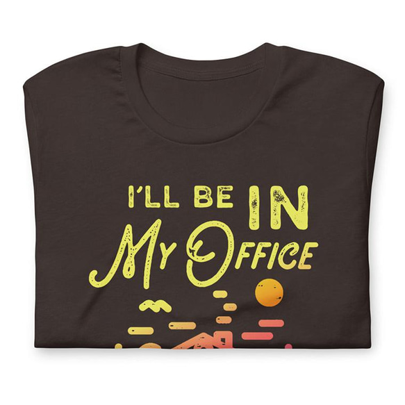 ユニセックスTシャツ【I'll be in my home office】メンズ・レディース対応 10枚目の画像
