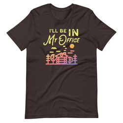 ユニセックスTシャツ【I'll be in my home office】メンズ・レディース対応 1枚目の画像