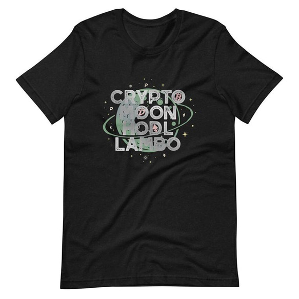 ユニセックスTシャツ【CRYPTO MOON】メンズ・レディース対応 1枚目の画像