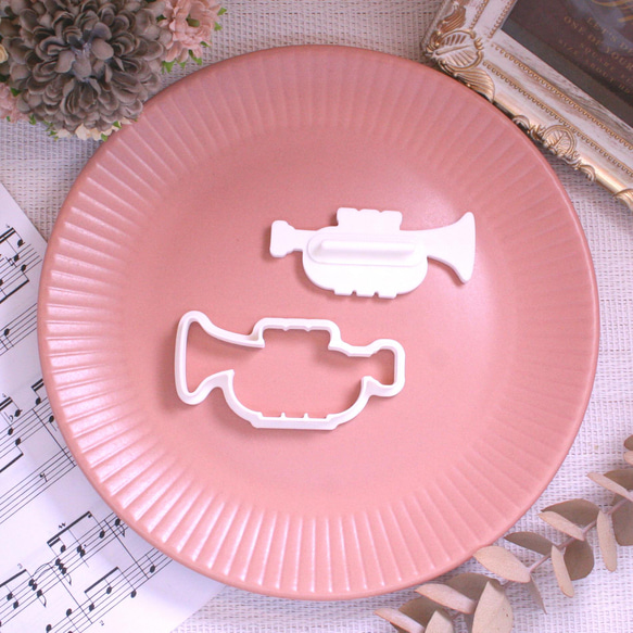 【楽器】トランペット・異形クッキー型・単品販売 4枚目の画像