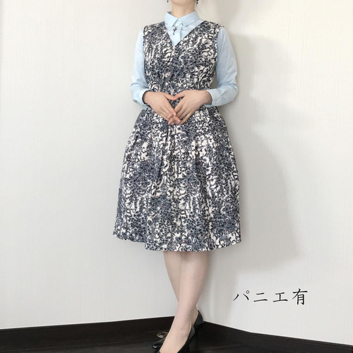 専用　着物リメイクノースリーブワンピースNo.1450 専用 着物リメイクノースリーブワンピースNo.1450