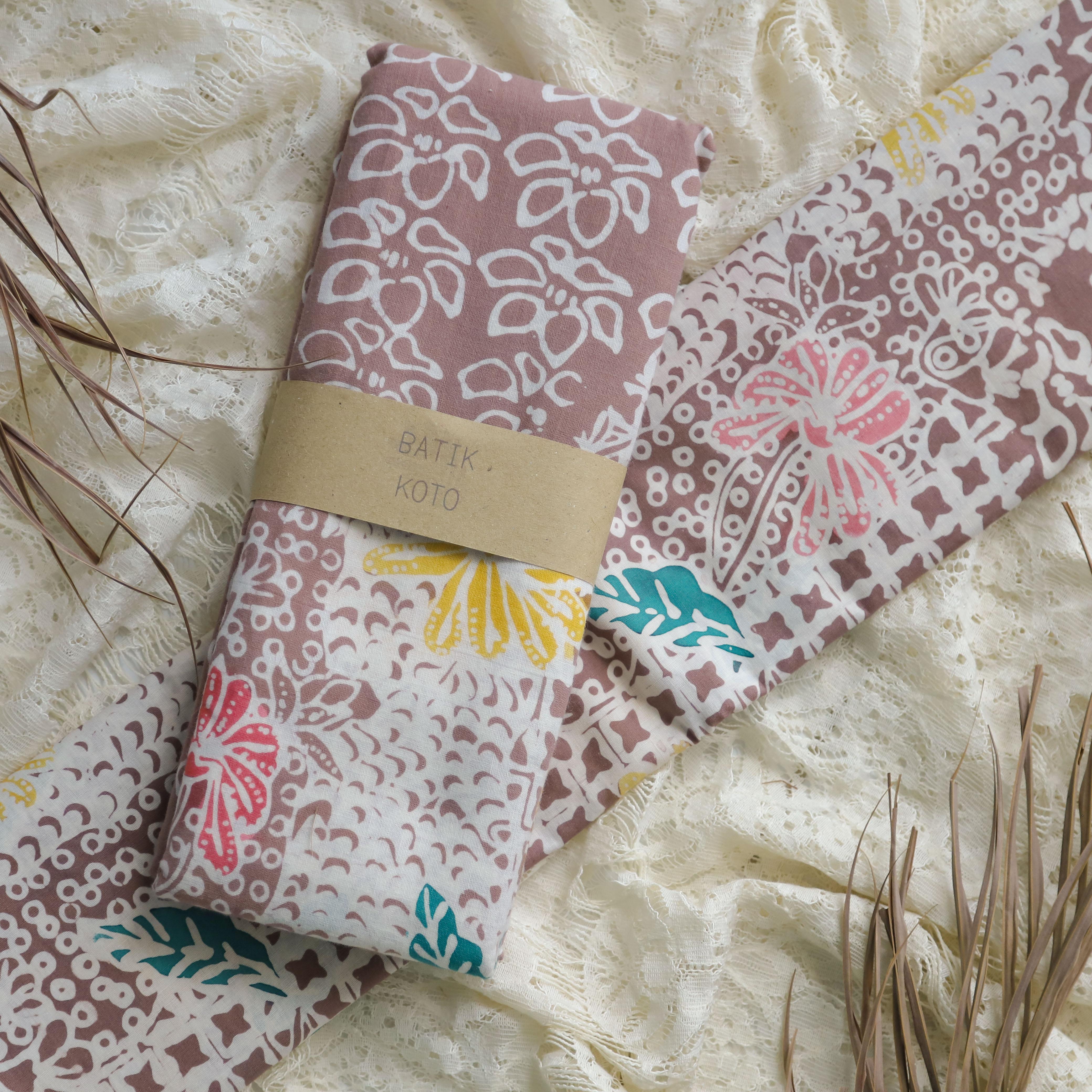 生地　バティック【希少】手描き ろうけつ染め Amazon | バティック 生地 布 インドネシア ジャワ更紗