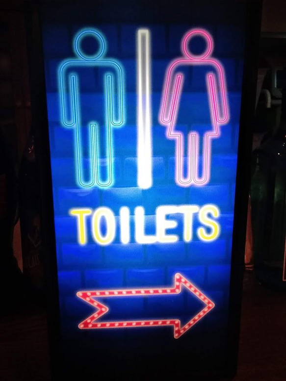 トイレ お手洗い 便所 レストルーム トイレピクト サイン 看板 置物 雑貨 LED2wayライトBOX 3枚目の画像