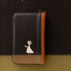 ミニ財布　僕の願い　✶ コインパスケース ブラック 春財布 ✶ 1枚目の画像