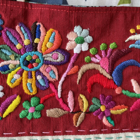 手刺繍バック「輪廻転生」 10枚目の画像