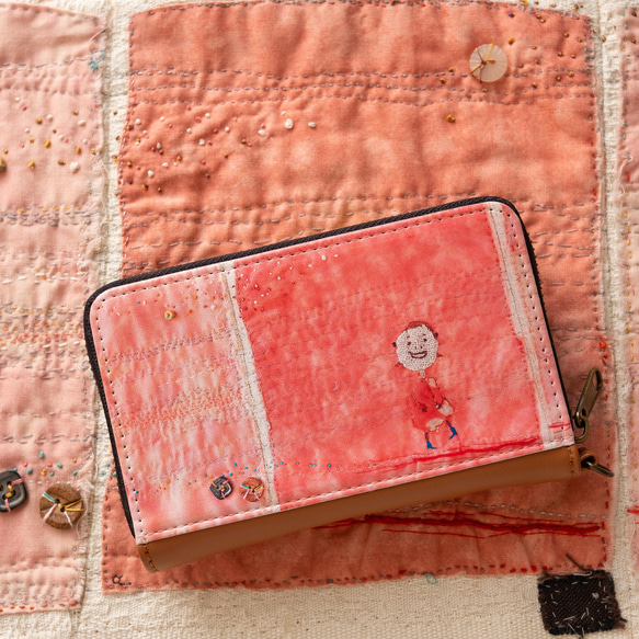 ミニ財布　にこにこ　✶ コインパスケース ピンク 春財布 ✶ 9枚目の画像