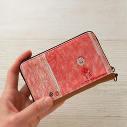 ミニ財布　にこにこ　✶ コインパスケース ピンク 春財布 ✶ 3枚目の画像