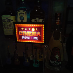 アメリカン レトロ シネマ ムービー 映画 ミニチュア デスクトップ 看板 玩具 置物 雑貨 LEDライトBOXミニ 5枚目の画像