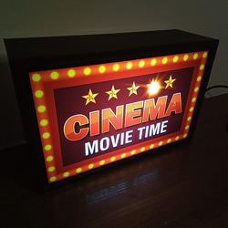 アメリカン レトロ シネマ ムービー 映画 ミニチュア デスクトップ 看板 玩具 置物 雑貨 LEDライトBOXミニ 2枚目の画像