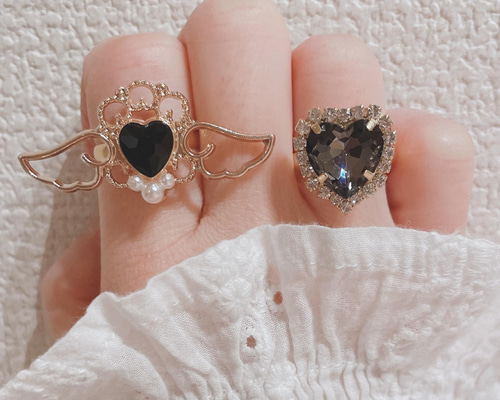 ♡ スワロフスキー リング　キラキラ ゴールド ♡ SWAROVSKI - スワロフスキー オレンジ キラキラ ゴールド 調整