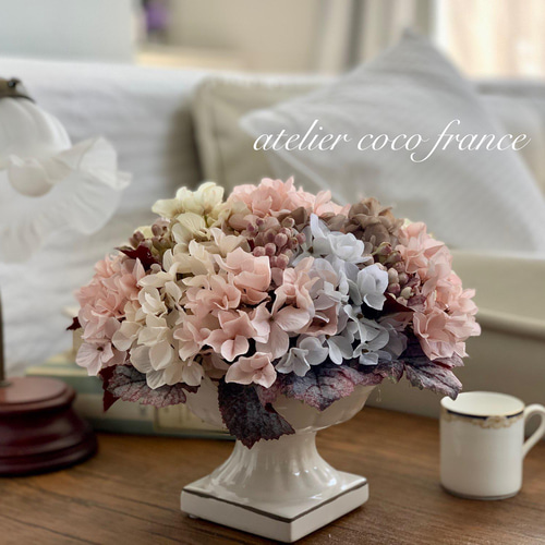 ☆パープル系の布花セット・フランスアンティーク☆