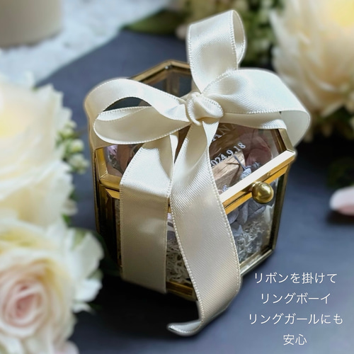 名入れオーダー カラー選択デザインB【リングピロー】2週間以内発送