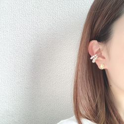 EAR CUFF＆EARRING:「Full moon」tears of the moon 6枚目の画像